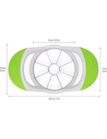 Set Cortador y Descorazonador de Manzanas OCEANDEEP 2 en 1