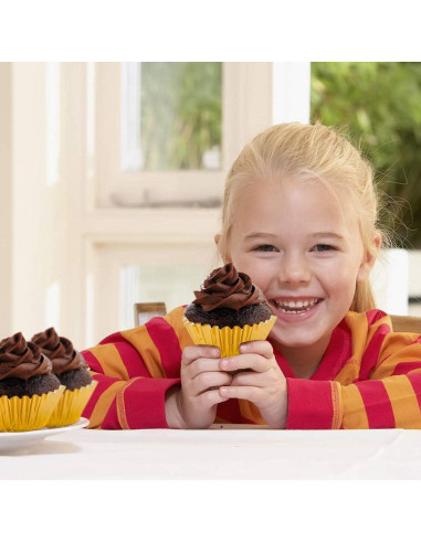 1000 Mini Copas para Cupcake Homtable Oro y Plata 3.18 cm