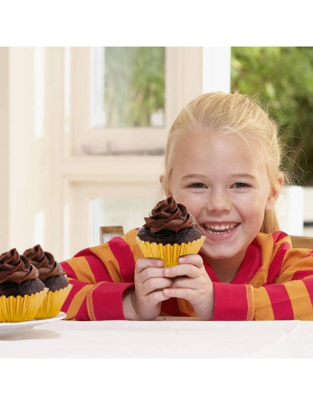 1000 Mini Copas para Cupcake Homtable Oro y Plata 3.18 cm