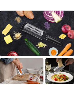 Rallador de Queso Grueso TOAXUUL Acero Inoxidable 30.48cm 2