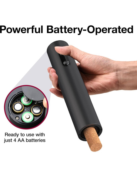 Juego de Abridor de Vino Eléctrico 5 en 1 CREERJOY Negro