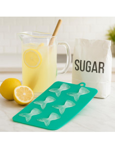 Bandeja de Hielo Silicona HIC Kitchen 6 Colas de Sirena Verde 2