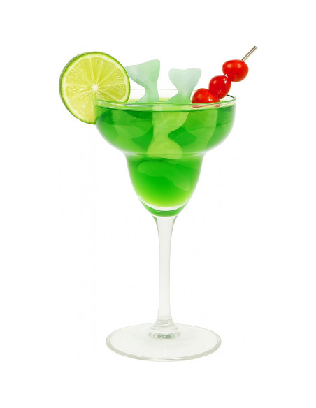 Bandeja de Hielo Silicona HIC Kitchen 6 Colas de Sirena Verde