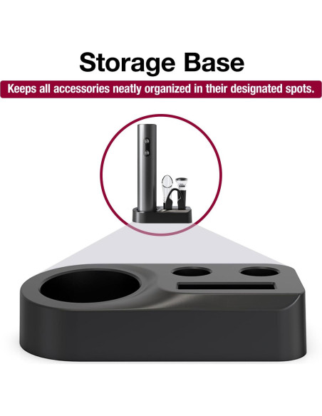 Juego de Abridor de Vino Eléctrico 5 en 1 CREERJOY Negro