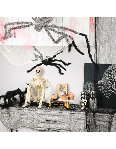 Paquete de 6 Telas Espeluznantes Negras Yokodaza 76x183 cm