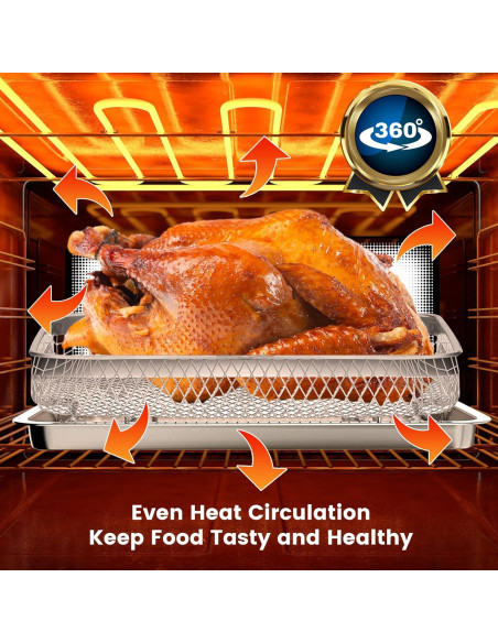 Bandeja de Reemplazo Cuisinart TOA-28 para Freidora de Aire 28.7x24.6cm