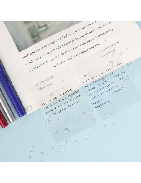 Notas Adhesivas Transparentes Vsagier 3x3 cm 200 Hojas Impermeables