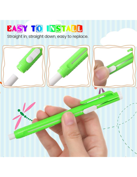 Borradores Mecánicos Retráctiles Pangda - 10 Piezas Multicolor