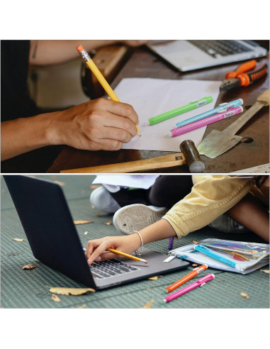 Borradores Mecánicos Retráctiles Pangda - 10 Piezas Multicolor