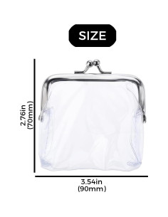 3 Monederos Transparentes Impermeables PVC para Viaje y Cosméticos 2
