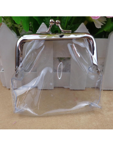 3 Monederos Transparentes Impermeables PVC para Viaje y Cosméticos