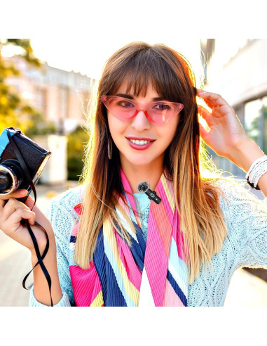 Juego de 8 Cubiertas de Micrófono Paraviento Lavalier - Espuma y Peludo