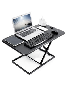 Elevador de Escritorio Ajustable VIVO 32" Negro DESK-V032J