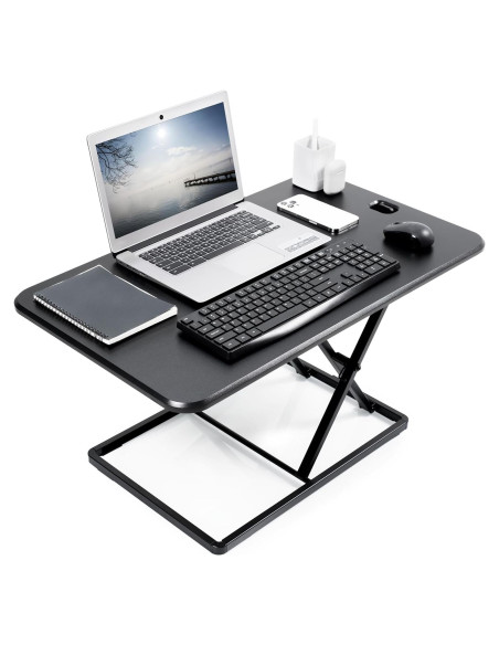 Elevador de Escritorio Ajustable VIVO 32" Negro DESK-V032J