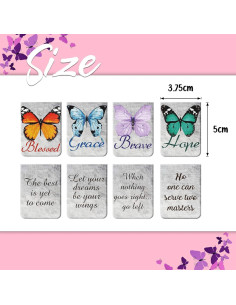 12 Marcadores Magnéticos Zonon con Citas Inspiradoras 2