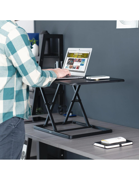 Elevador de Escritorio Ajustable VIVO 32" Negro DESK-V032J