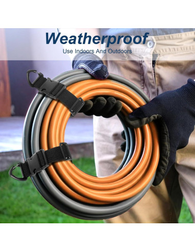 18 Organizadores de Soporte para Cables MBAIYO 43 cm Ajustables