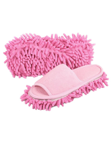 Zapatillas de limpieza de microfibra Friendly House Rosa 9-10.5