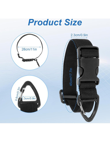 18 Organizadores de Soporte para Cables MBAIYO 43 cm Ajustables