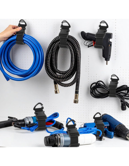 18 Organizadores de Soporte para Cables MBAIYO 43 cm Ajustables