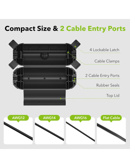 Cubierta de Seguridad para Cable de Extensión BN-LINK IP44 2 Pack