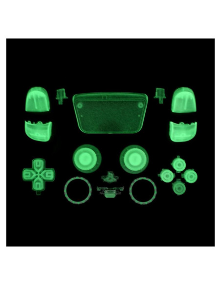 Kit de Reemplazo WPS para Controlador PS5 - 18 Piezas Brilla en la Oscuridad