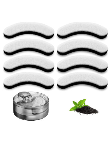 Filtros de Agua para Mascotas ITSCUTE - 8 Filtros Triple Filtración