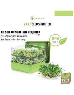 Kit de Germinación Gardens Alive! Semillero Apilable 2 Niveles 2
