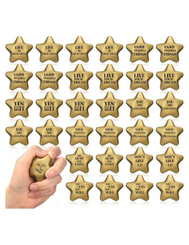 36 Pelotas de Estrés en Forma de Estrella Jenaai 5.5 cm