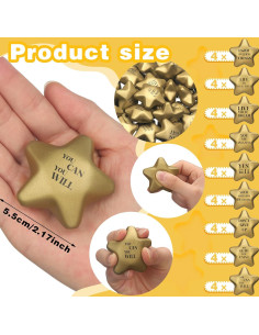 36 Pelotas de Estrés en Forma de Estrella Jenaai 5.5 cm 2