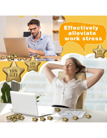 36 Pelotas de Estrés en Forma de Estrella Jenaai 5.5 cm