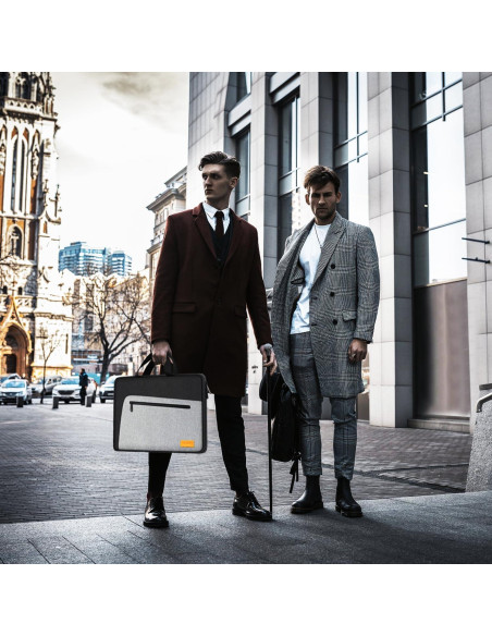 Funda para Laptop 15.6" Naukay Negra/Gris Resistente al Agua