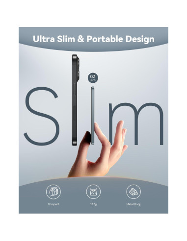 Batería Portátil MagSafe Kuulaa 5000mAh Carga Rápida USB-C