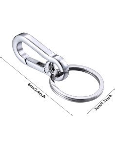 Llavero Clip de Carabinero Metal Mudder 38x18mm Resistente 2