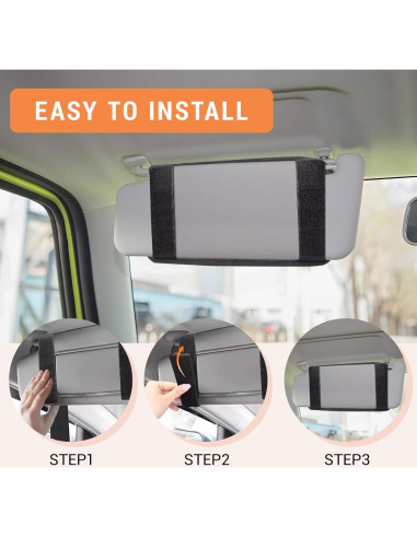 Organizador de Visera de Coche Quuztao 32.5x18cm con Cremallera