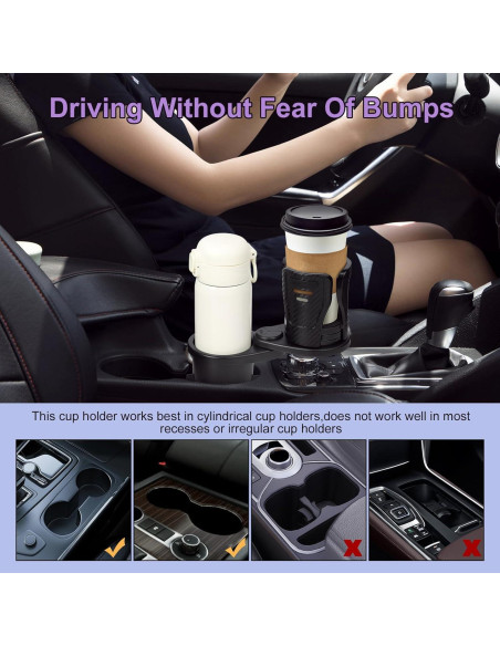 Soporte para Tazas Doble JINKEY Ajustable 360 Fibra de Carbono