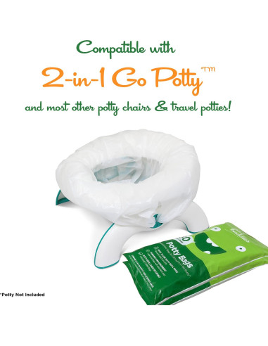 Bolsas de Orinal Desechables Pail Buddies 60 Unidades - Absorbentes y a Prueba de Fugas