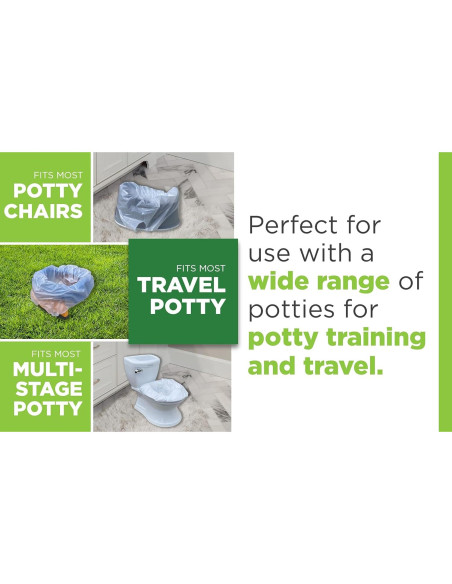 Bolsas de Orinal Desechables Pail Buddies 60 Unidades - Absorbentes y a Prueba de Fugas