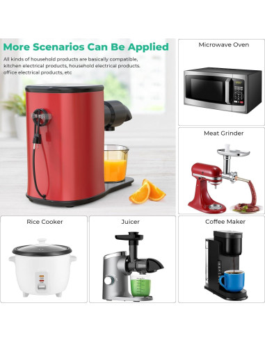 Organizador de Cables REIKOT 5Pcs para Electrodomésticos de Cocina