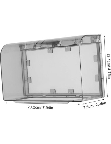 Cubierta de Enchufe Impermeable Cabilock Doble Posición 20.19x12.06cm