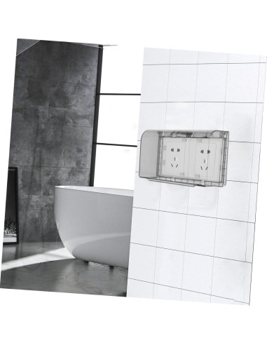 Cubierta de Enchufe Impermeable Cabilock Doble Posición 20.19x12.06cm