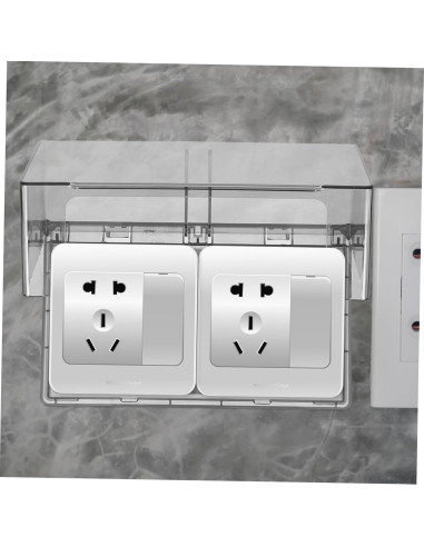 Cubierta de Enchufe Impermeable Cabilock Doble Posición 20.19x12.06cm