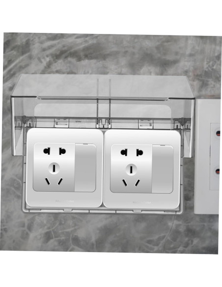 Cubierta de Enchufe Impermeable Cabilock Doble Posición 20.19x12.06cm