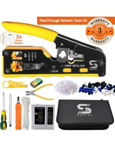 Kit de Crimpado RJ45 Passthrough SAMTEK para Ethernet 2