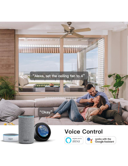 Interruptor de Ventilador Inteligente TREATLIFE WiFi 2.4GHz