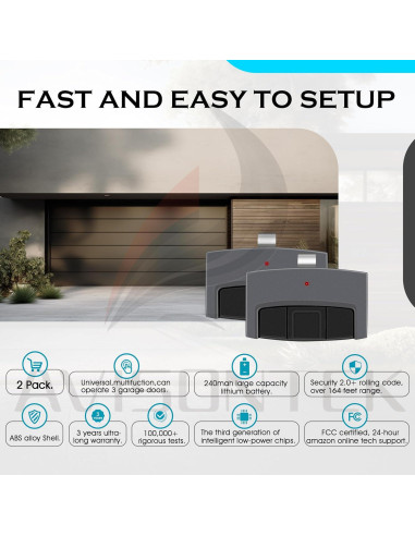 Control Remoto Universal Sears Craftsman CMXZDCG453 2 Pack