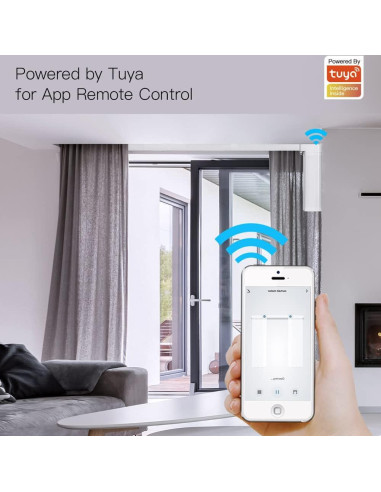 Abridor de Cortinas Automático SIXIN 2M Motor Zigbee Control Remoto