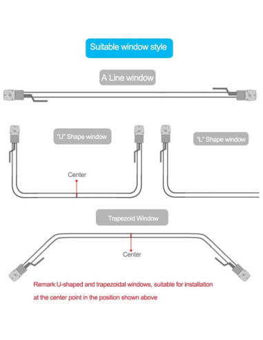 Abridor de Cortinas Automático SIXIN 2M Motor Zigbee Control Remoto