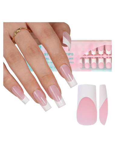 Consejos de Uñas de Gel Francesas Misssix 240 Piezas 15 Tamaños