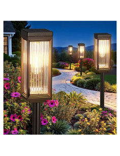 Luces Solares de Camino ELECLINK, Paquete de 6, 15 Horas